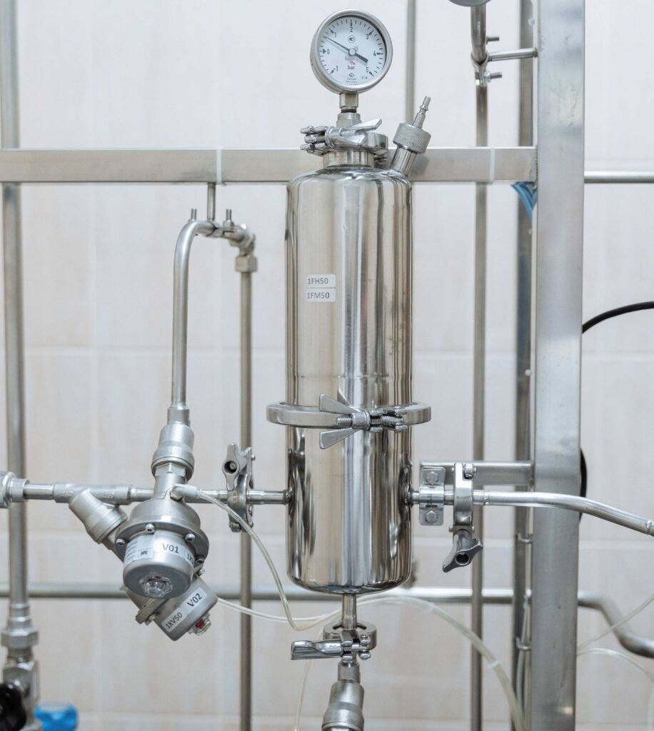 Fotografía de manómetros/sistemas HVAC